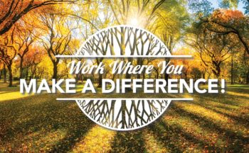 Work where you make a difference